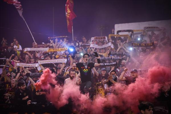 DCFC Detroit City FC 10 Years of Le Rouge Scarf