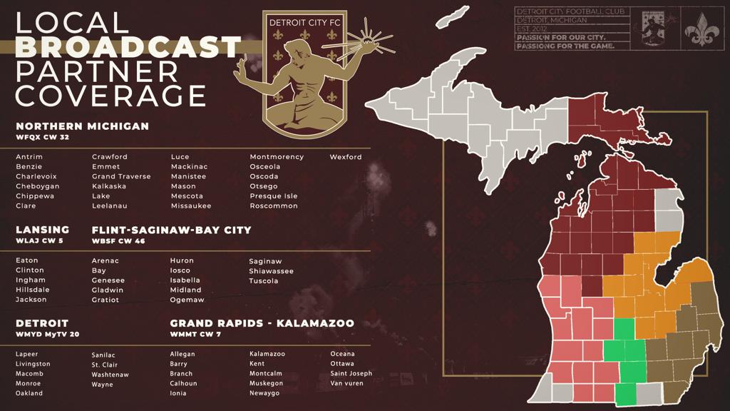 Detroit City Football Club Announces Statewide Live Match Broadcasts - Detroit  City FC