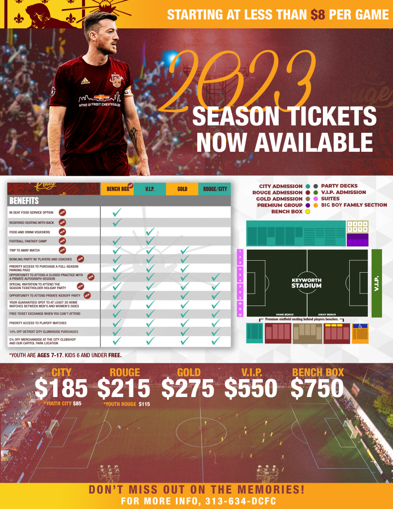 Season Tickets - Detroit City FC